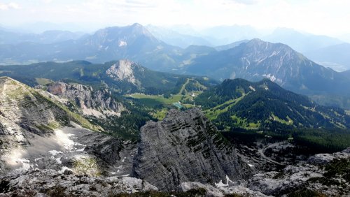 Blick vom Warscheneck auf Ramesch und Rote Wand