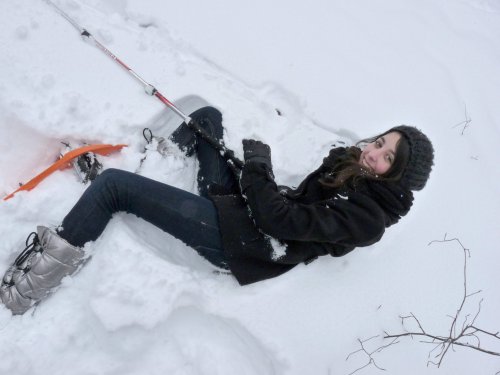 Schneeschuh-Wandern ist einfach, hat aber seine Tücken ... Schneeschuh-Wandern ist einfach, hat aber seine Tücken ...