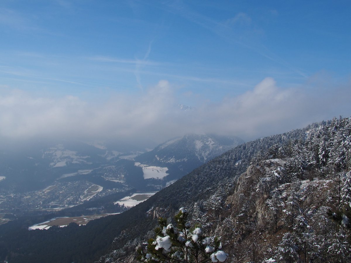 Schneeberg in den Wolken / Hohe Wand / Niederösterreich