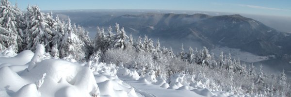 Der Traum des Schneeschuh-Wanderers